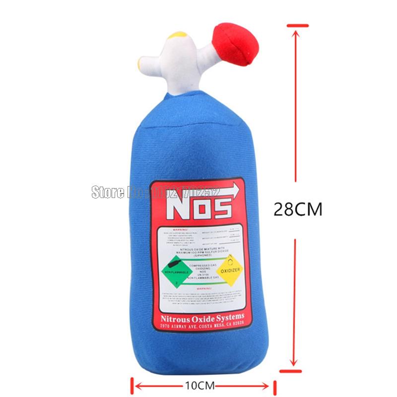 Nitrous Oxide Bottle Fire Extinguisher Annihilator Plush Pillow Stuffed Cushion Car Headrest Back Seat Neck Rest Gifts Toy