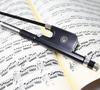 VINGOBOW Natural Black Horsehair Carbon Bow for Cello Carbon Fiber Cello Bow (4/4)