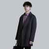 Men's Classic Wool Blend Mid-Length Overcoat
