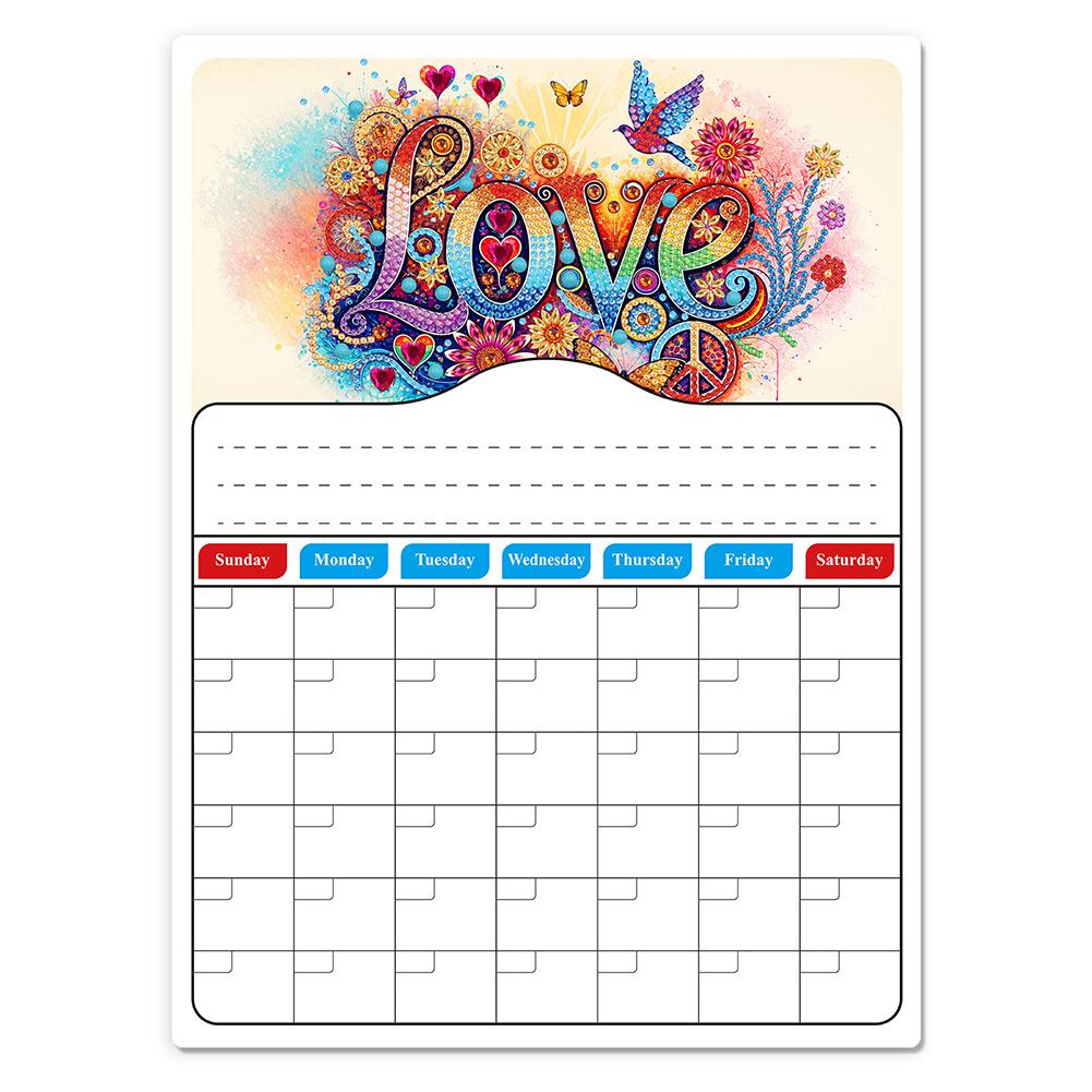

Creative 5D Diamond Painting Magnet Set Handmade DIY Diamond Painting Fridge Magnets Cartoon Diamond Painting Fridge Calendar