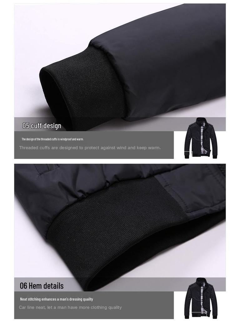 2022 Herren Casual Übergröße Frühlingsjacke für reife Erwachsene – Europäische Passform