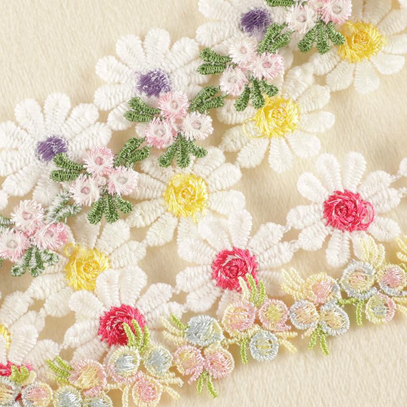 Embroidery Label Water Soluble Accessories Lace Cloth Sticker Lace Embroidery Flower Neck Strap Collar Choker Neck Chain Collarbone Chain Item