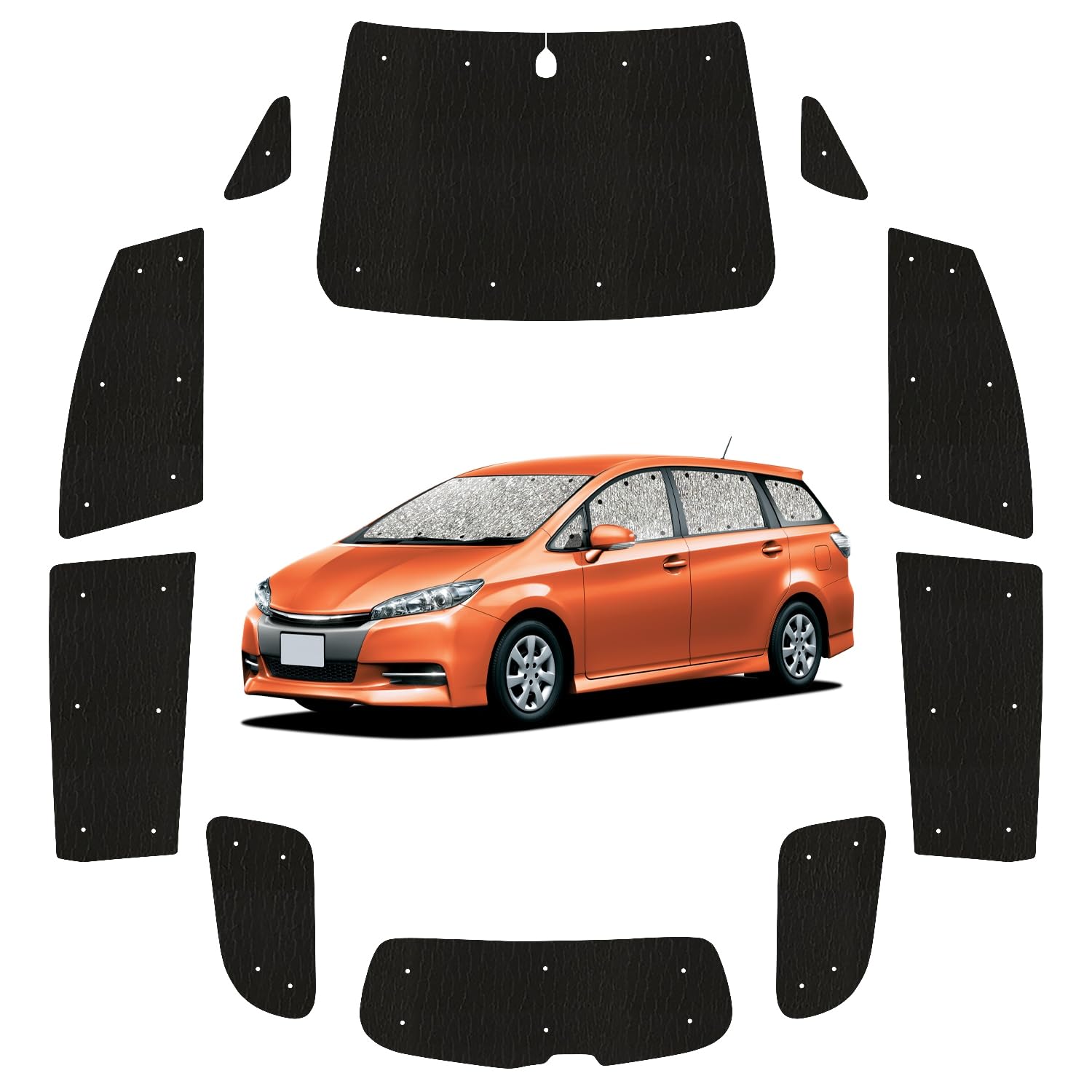 

Хобби Мастер Солнцезащитный козырек, Бесшовный Свет Желания, Совместим с ZGE Серии 20 Серии 25 05s-a036-sa Toyota Wish 20 series серебряный