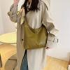 Stylish Big Pu Tote Bag For Women With Street Fashion Elements And Stitching Details