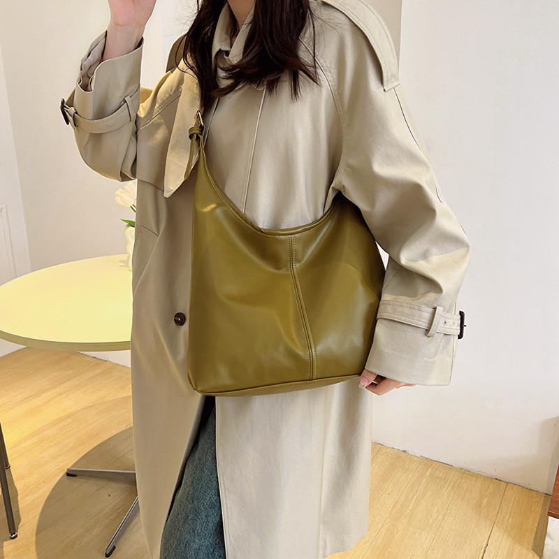 Stylish Big Pu Tote Bag For Women With Street Fashion Elements And Stitching Details