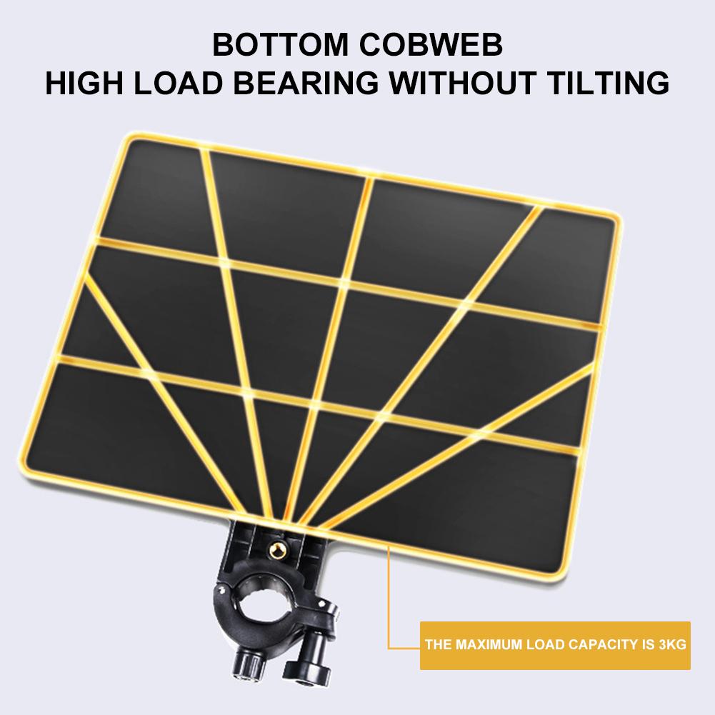 Sound Card Tray Universal Mic Stand Tray Clamp On Utility Shelf Stand for Live Tripod Bracket Phone Holder