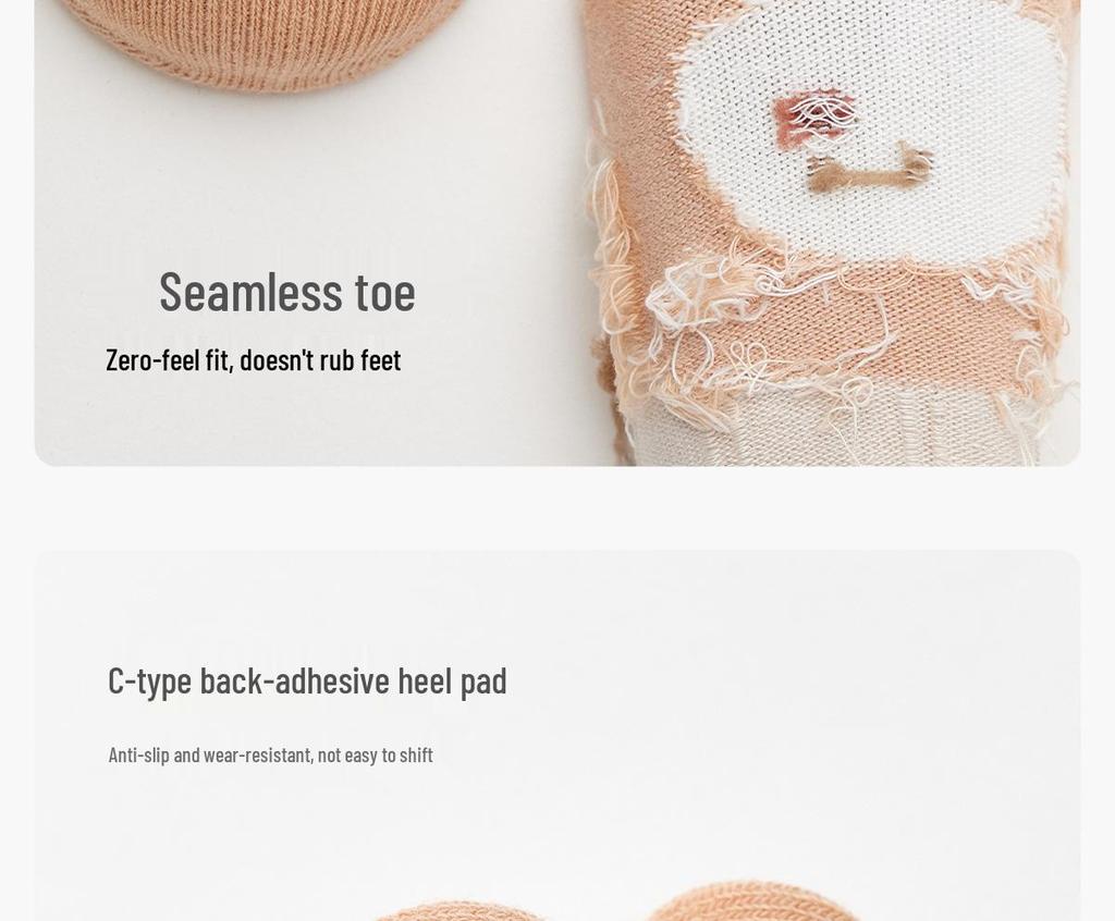 Baby Non-Slip Cartoon Cotton Socks for Newborns - Warm, Cold-Proof Walking Socks for Spring, Autumn, and Winter