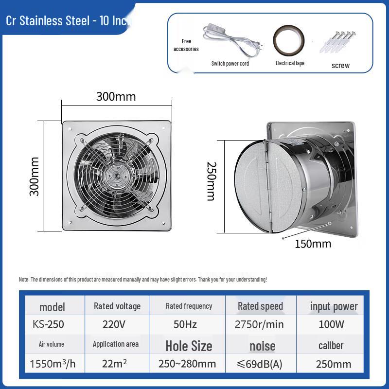 

OIMG Metal Kitchen Exhaust Fan
