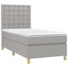 VidaXL Sommier à Lattes de Lit avec Matelas et LED, Lit Rembourré, Lit Simple, Lit Adulte de Chambre à Coucher Intérieur, 3135725