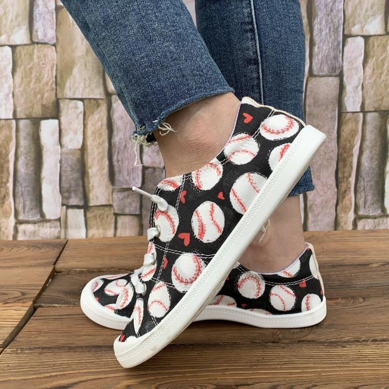 Women's New Black Bottom Baseball Shoes Slip-on Lazy Shoes Comfortable Soft Sole Versatile Four Seasons Casual Women's Shoes