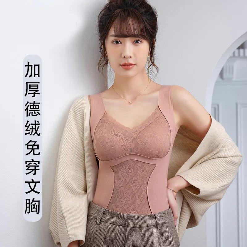 Женский двухсторонний бесшовный терможилет без бретелек, на флисовой подкладке, с контролем живота, для многослойности M