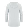 Men's Plus Size Hooded Mid-Length Fleece Knit Cardigan