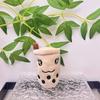 Cute Cartoon Milk Tea Plush Keychain Bag Charm Pendant Doll For Girls Backpack Accessory Claw Machine Prize Toy