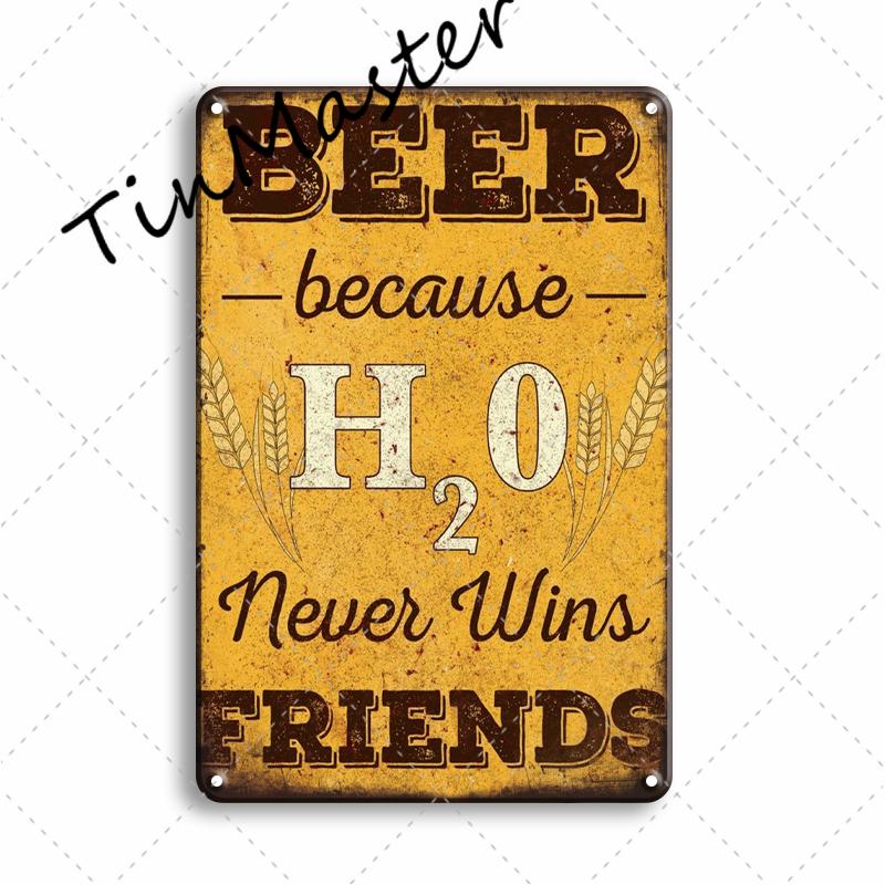 Popular Beer Metal Poster Sign Vintage Pub Bar Signs Plaque Metal Sign Home Wall Decor Restaurant Kitchen Room Decoration