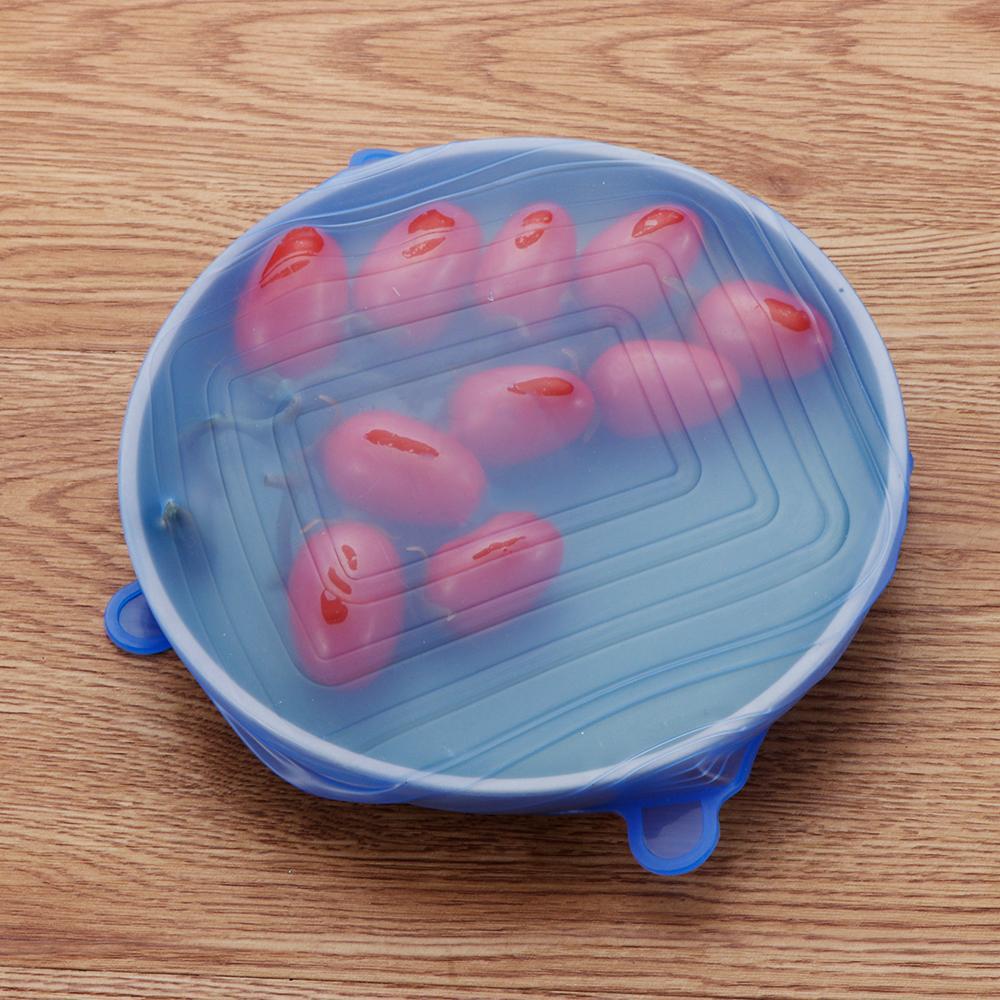 Set 5 Coperchi In Silicone Per Alimenti – Universali E Riutilizzabili, Diametri Da 10 A 30 Cm, Adatti A Microonde E Frigorifero