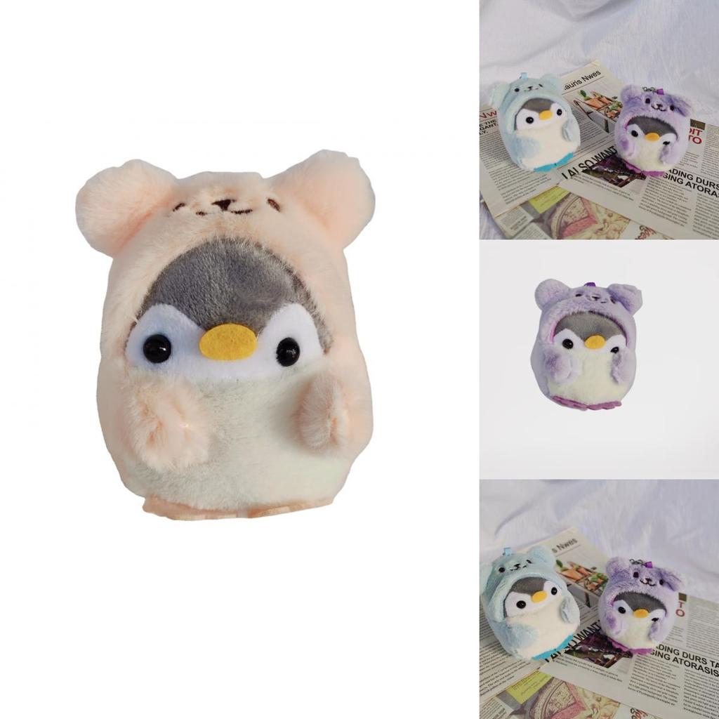 Plush Penguin Backpack Toy With Keychain For Kids Gift And Decor