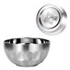 304 Stainless Steel Double Layers Insulated Bowl Silver 11.4cm Practical Rust Resistant Fingerprint Proof