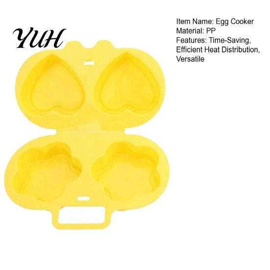 Time Saving Breakfast Device Microwave Egg Cooker, Quick Steamer Mold, Flower/Heart Healthy Omelette Pan ShapeReusable Poacher for No-Oil Cooking,