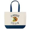Tote Bag - PLANETEE - Motocross Is Life - Blue - Cotton - 40 X 45 Cm