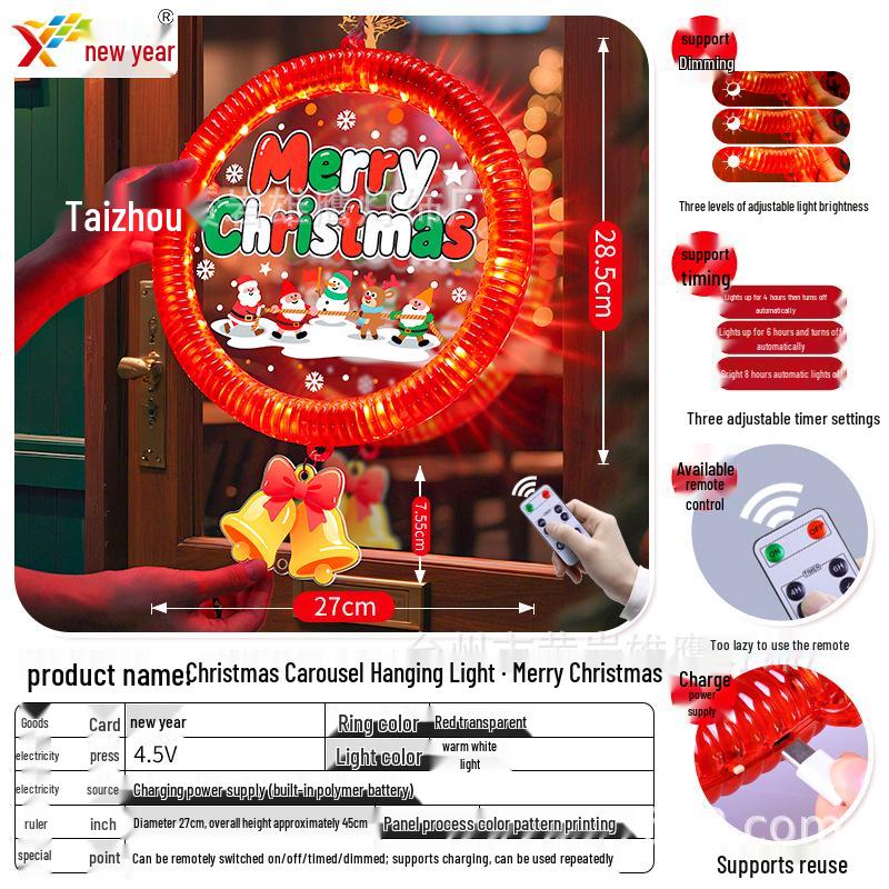 LED Christmas Fairy Lights: Indoor Flashing Ornaments for Festive Window Decoration