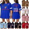 Damen Casual Mode V-Ausschnitt Sport Unabhängigkeitstag Druck Kurzarm Sport T-Shirt Top