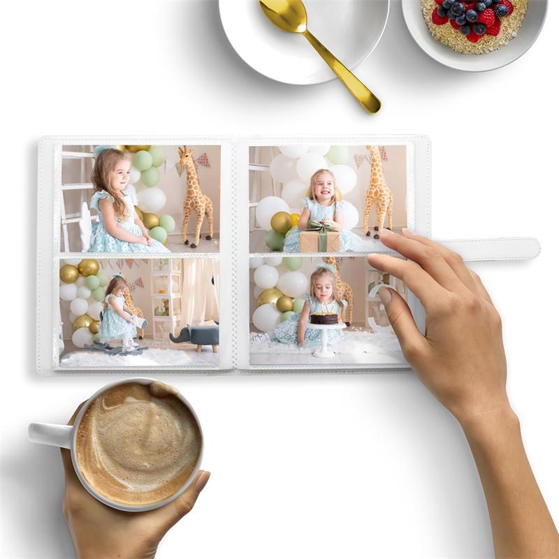 6x4 Photo Album – 152 Pockets Vegan Leather Cover Memory Album Book, Suitable for Family Wedding Boys Girls and Babies Storage