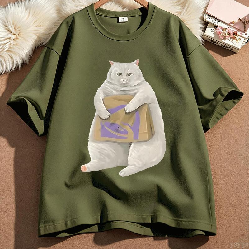 Ill Always Have Money For You Funny Cat TShirts For Unisex Unisex Cotton Short Sleeve Printed Tshirts Streetwear Round Neck Tops