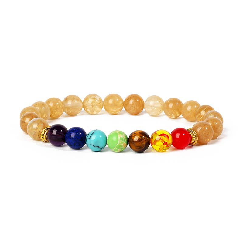 7 Chakra Diffuser Bracelets Men Women Natural Lava Stone Crystal Healing Anxiety Jewelry Mandala Yoga Meditation Bracelet Gift