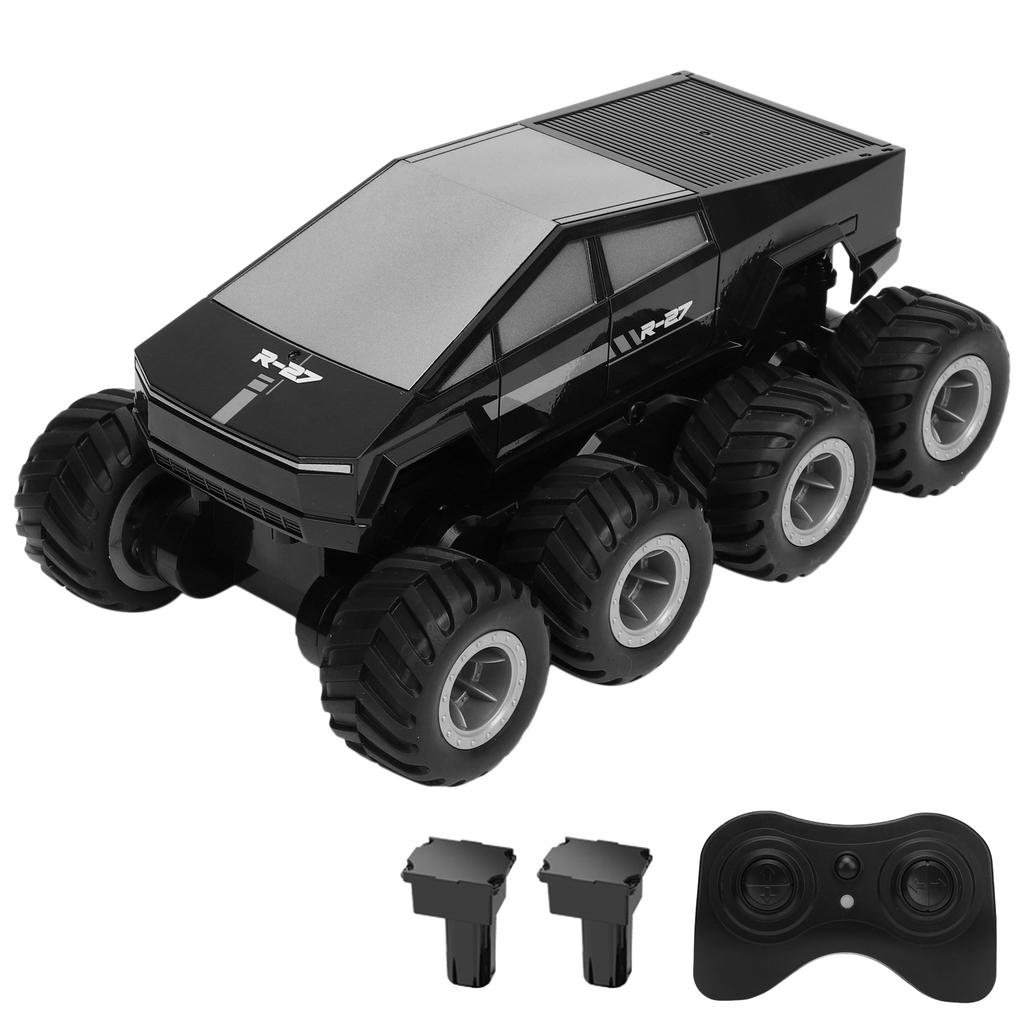 2.4G RC Truck, Remote Control Car for Kids, Water and Land All Terrain Toy, 360 degrees  Rotating 8WD Off Road Vehicle,
