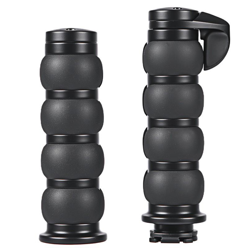 Aluminum CNC Motorcycle Handlebar Grips Harley 25mm Flat Tapered Types Anti-Slip Throttle Assist Grip Cover