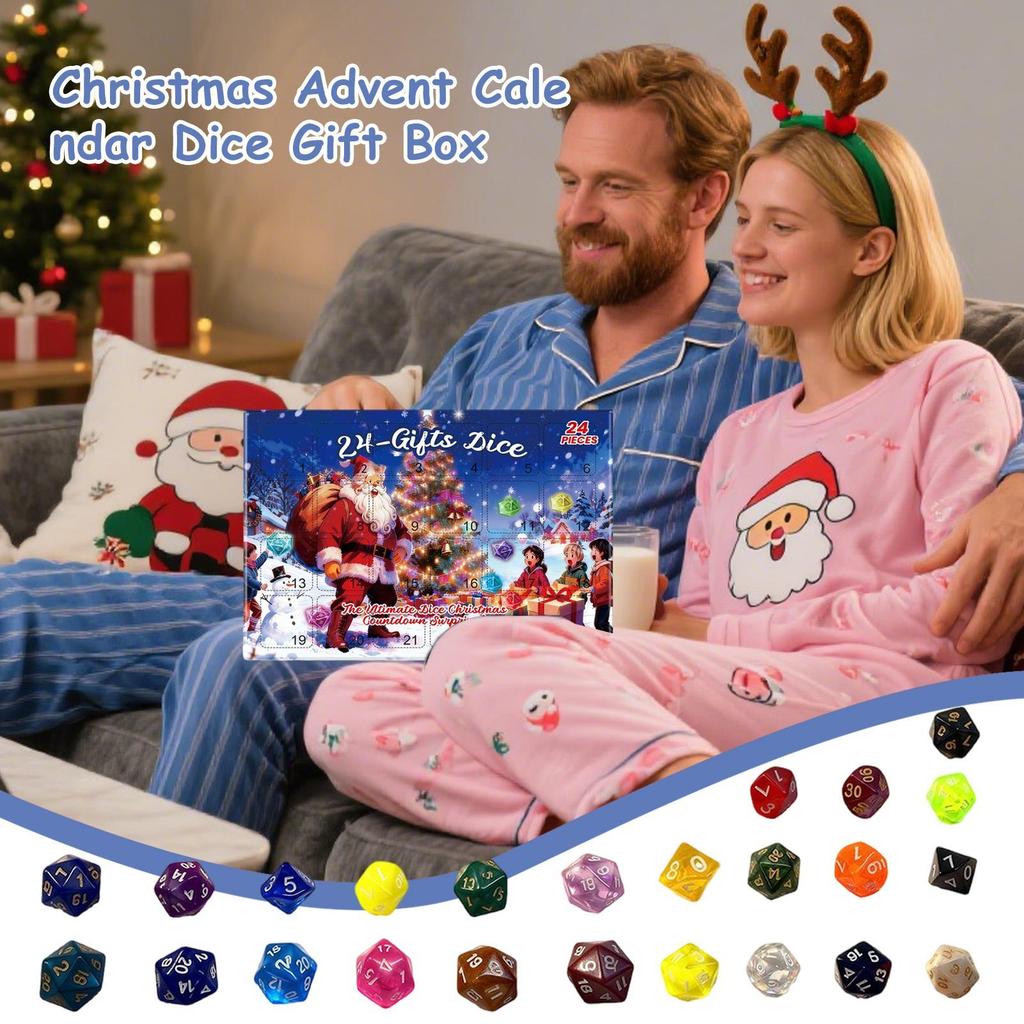 Dice Advent Calendar Advent Calendar Toy for The Countdown Holiday of Christmas Countdown Calendar Christmas Gift Xmas Gift
