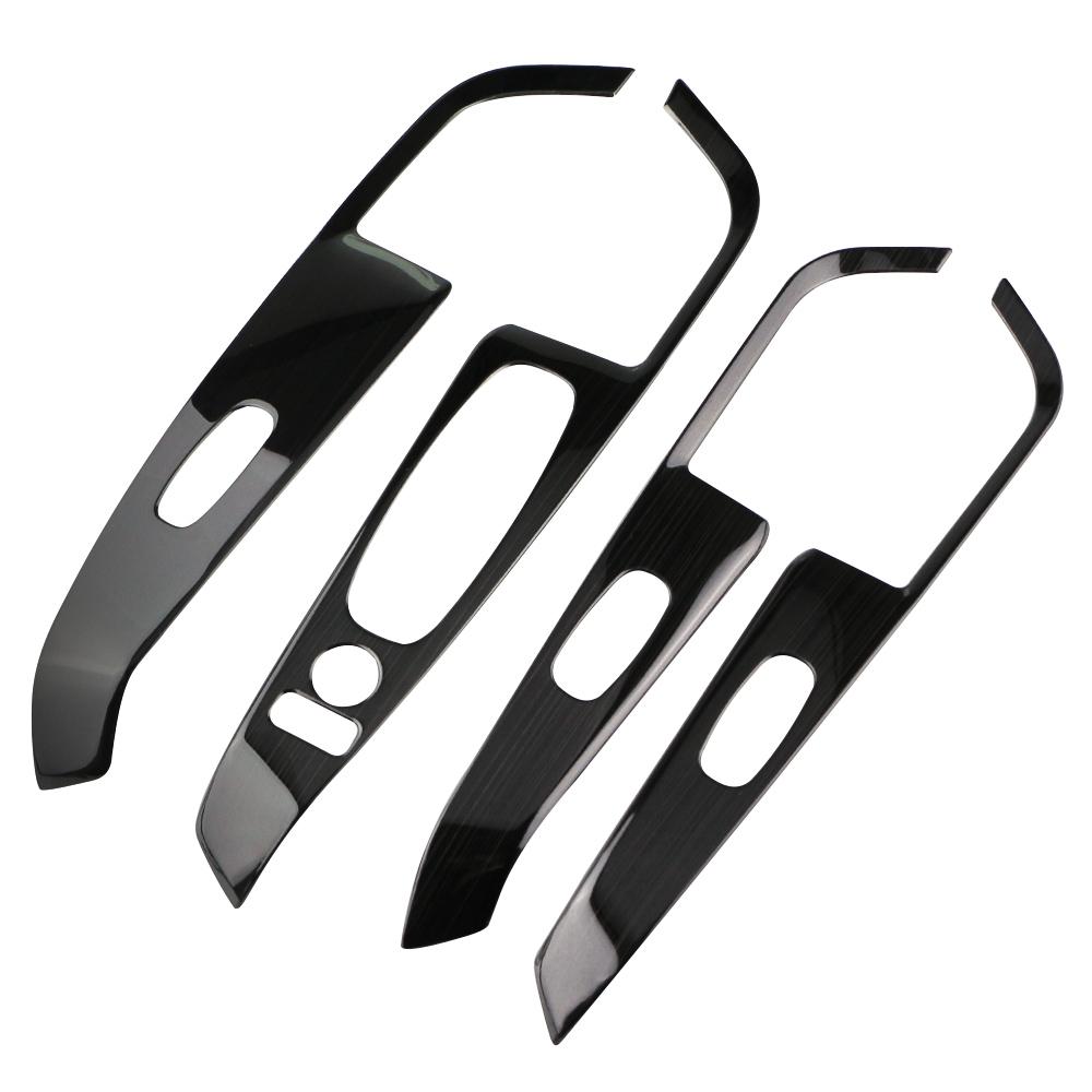 4Pcs Auto Tür Armlehne Fensterheber Schalter Taste Panel Abdeckung Trim Aufkleber für Nissan Kicks 2017 - 2023 Innen