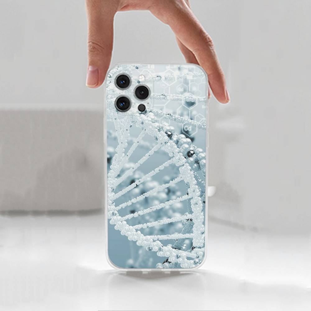 Wissenschaft Biologie DNA Für iPhone Max,14,SE,12,15,Pro,17,Plus,11,XS,Mini,16,X,13,XR,Transparente Weiche Hülle