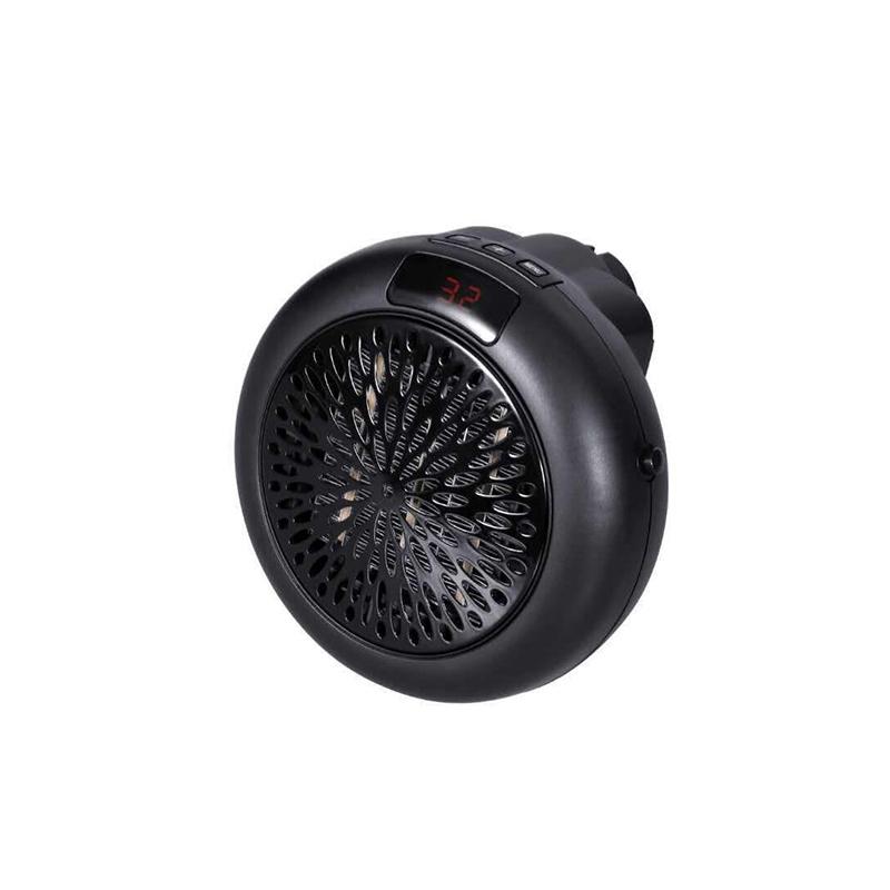 

Электрический воздухонагреватель с возможностью подключения, быстрый обогрев помещения, электрический обогреватель с регулируемым термостатом UK чёрный