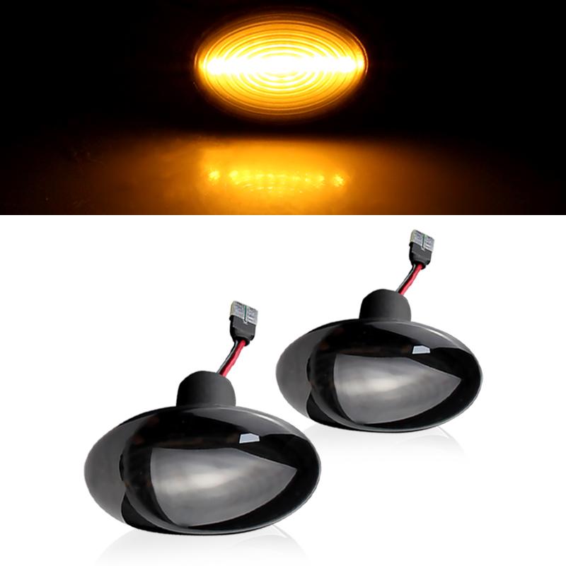 

2pcs Canbus For MINI Cooper R55 R56 R57 R58 R59 2007-2013 Dynamic LED Side Marker Light Indicator Car Flowing Side Repeater Lamp