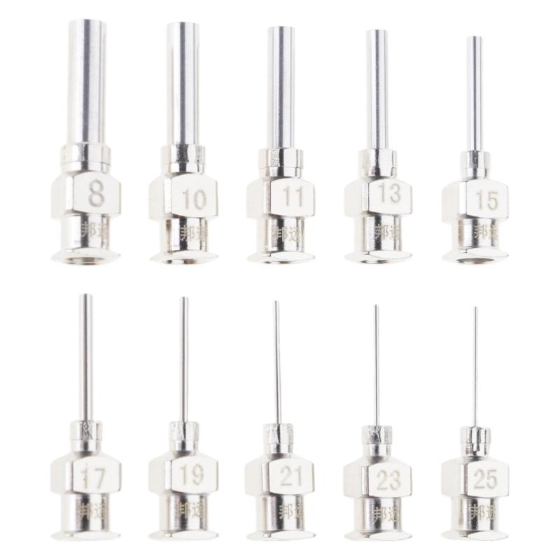 Stainless Steel Glues Nozzle For Automated Equipment Industrial 8G-30G Fluids Dispensing Machine Needle