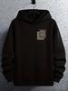 Hoodie Casual Hooded Sweatshirt with R Logo Print