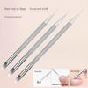 Multi-functional Stainless Steel Double-Ended Cuticle Pusher and Sanding File