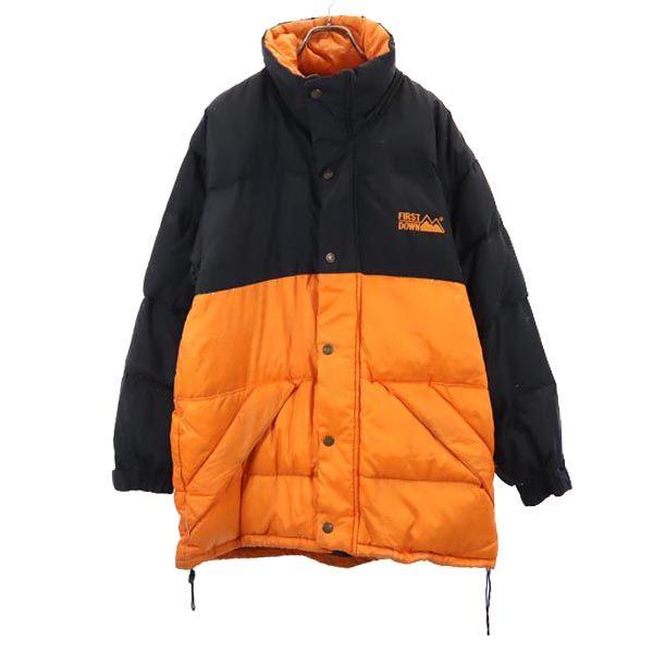 

FIRSTDOWN Down jacket S Black x orange Men s Used
