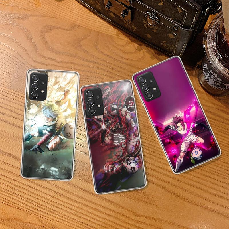 Blue Lock Anime Phone Case for Samsung A54 A57 A37 A17 A14 A15 A12 A24 A34 A55 A35 A25 A52S A07 A05S A04S A22 A32 A72 Galaxy Not
