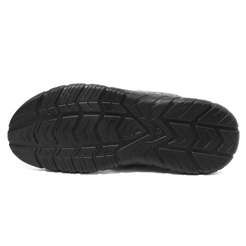 Men's Summer Sandals High Quality Leather Shoes, Extra Large Antiskid Lightweight Slip-On Beach and Hotel Footwear, Size 38-48