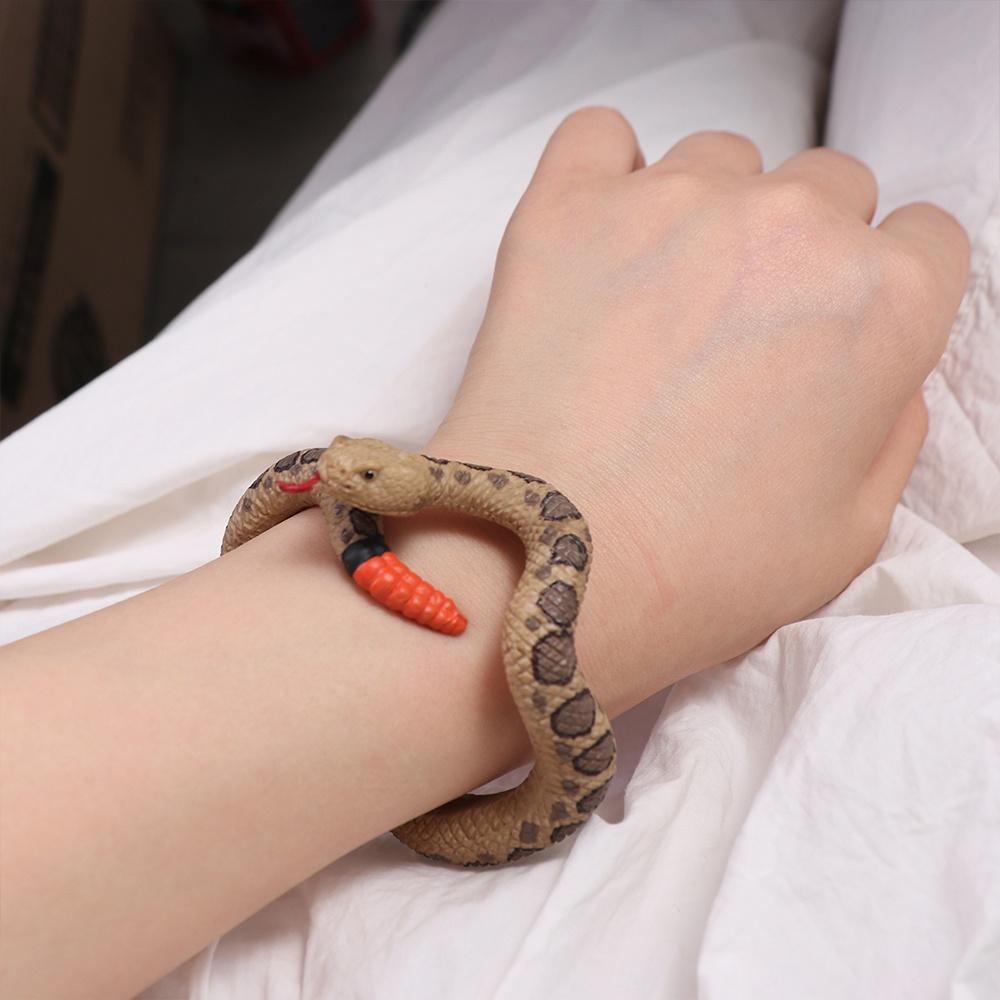 Snake Animal Model Python Snake Tricky Toys Snake Bracelet Simulation Animal Model Animal Bangles