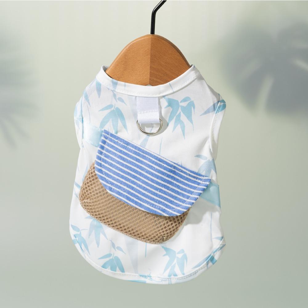 

Spring and summer dog clothes full of bamboo forest small and medium-sized dogs than bears summer sleeveless cool clothes cooling pet clothes M (recommended weight 5-4 kg)