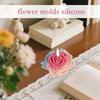 Flower Candle Mold Floral Soap Moulds Reusable Heat Resistant Silicone Flower Molds for Soap Crafting Handmade Candle Decor