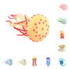 Marine Life Plastic Jellyfish Statue Static Tabletop Ornament For Decor Home