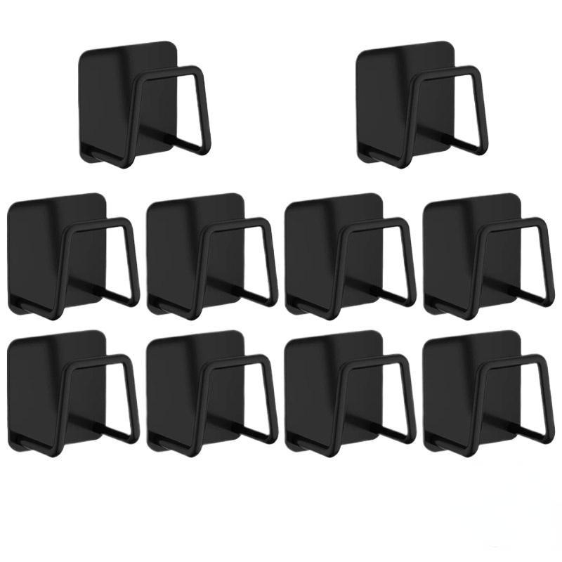 1-10pcs Kitchen Stainless Steel Sink Sponges Holder Self Adhesive Drain Drying Rack Shelf Household Wall Hooks Storage Organizer