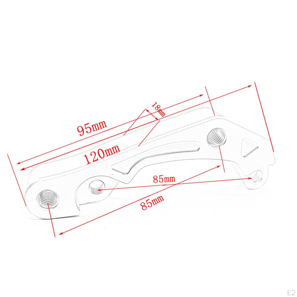 Brake Caliper Adapter Bracket, Aluminum Alloy Durable with Mounting Screws Fit Replace Spare Parts