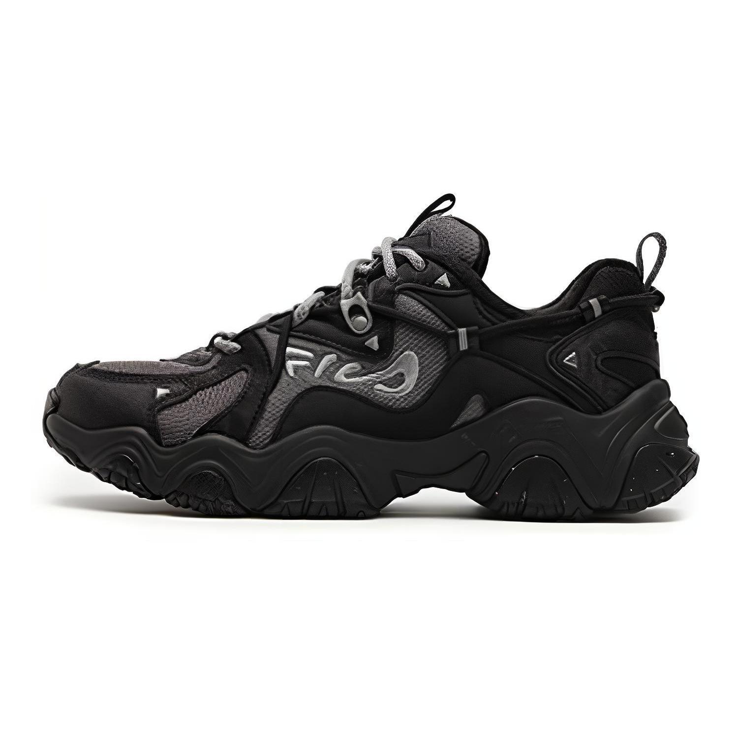 FILA Fluid 4 Sneakers  Black Grey  Women s F12W342117FWA 36.5