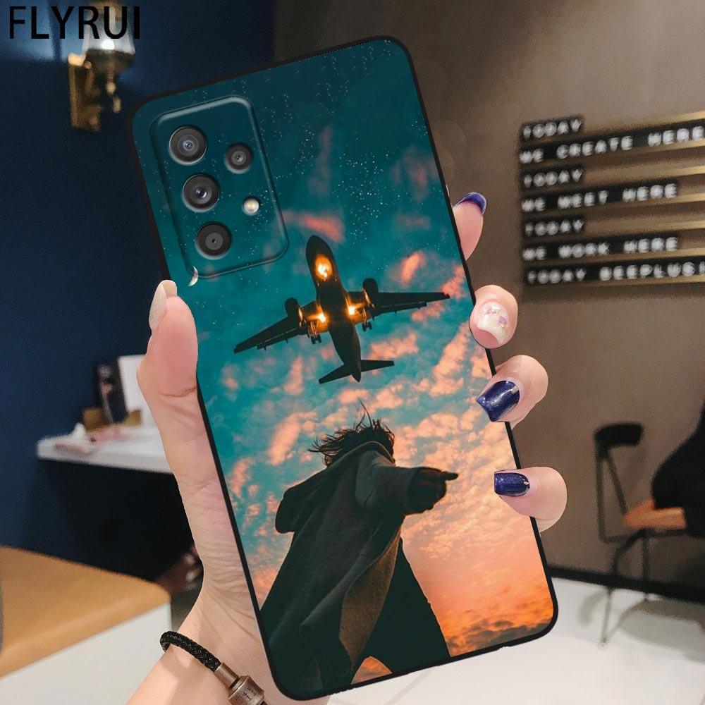 

W-World M-Map Travel Airplan Plane Phone Case For Samsung Galaxy S24 S23 S22 S21 S20 Fe Ultra S10 S10e Plus Lite 5G Cover Funda Samsung S22 Ultra 5G