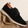 British Style Man Shoes Retro Suede Casual Leather Shoes Lace-up Oxford Shoe Moccasins Luxury Business Dress Party Shoes for Men
